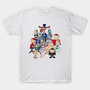 Men And Girl Cartoons and Friends T-Shirt